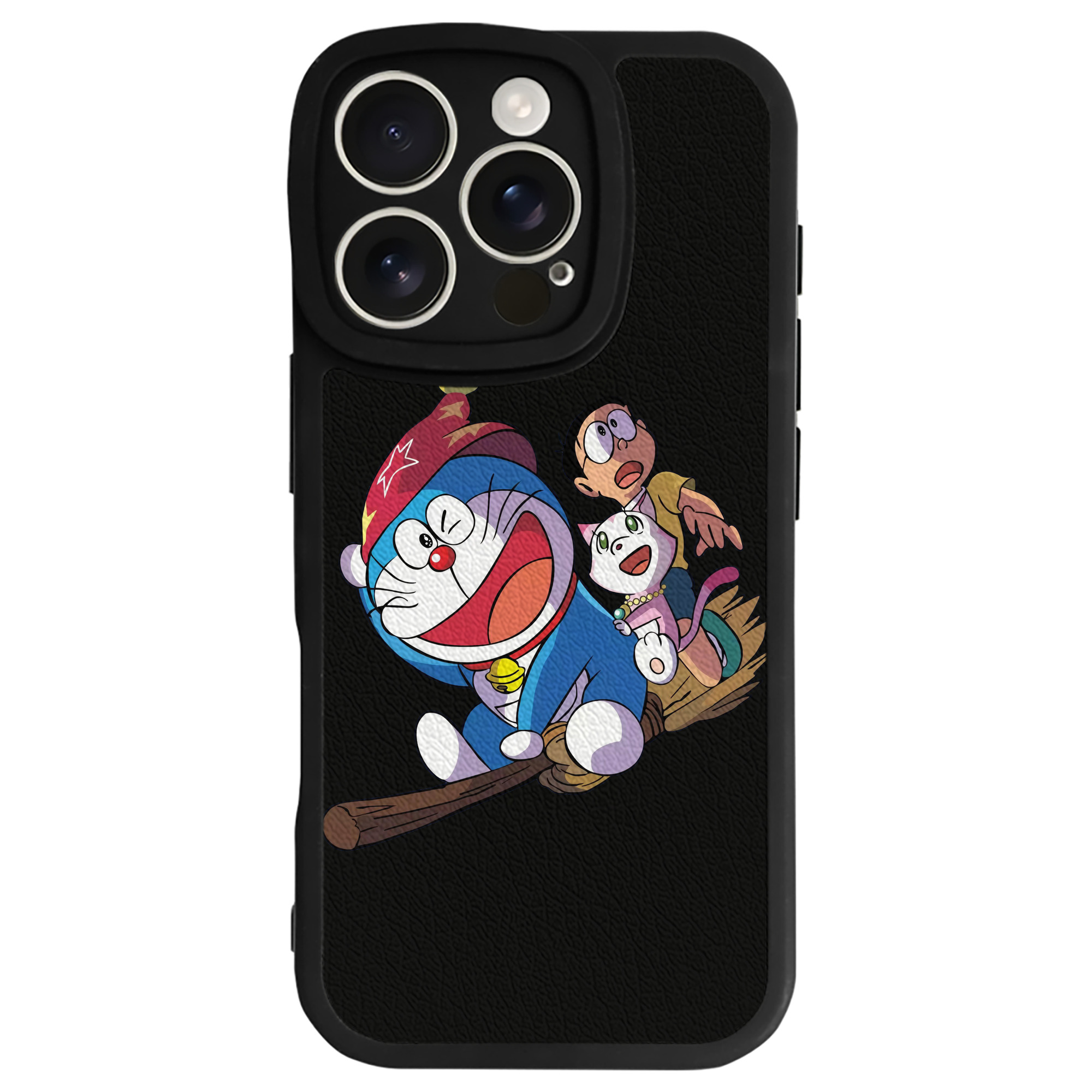 （画像用） ドラえもん Doraemon 【iPhone 16シリーズ対応】シリコンスマホケース（レザー調） 材質：シリコン